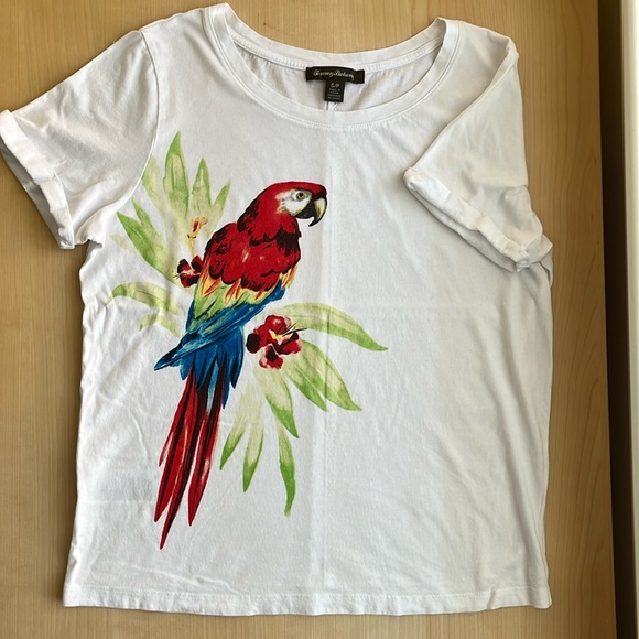 Tommy Bahama Parrot T-Shirt Size S/P - Picture 3 of 10